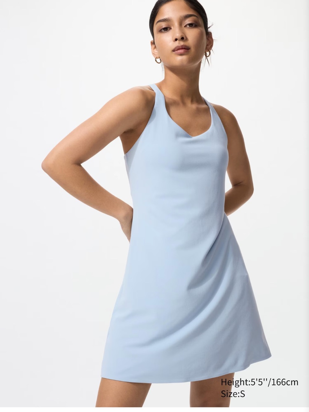 Uniqlo AIRism Soft Mini Bra Dress – White – Size M